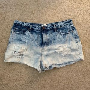 Forever 21 Plus High Waisted Denim Shorts